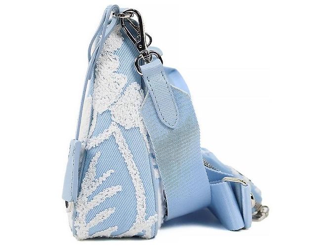 Prada Borsa a tracolla Hobo Multi Re-Edition Blu - vista 2
