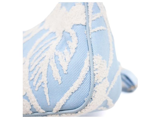 Prada Borsa a tracolla Hobo Multi Re-Edition Blu - vista 7