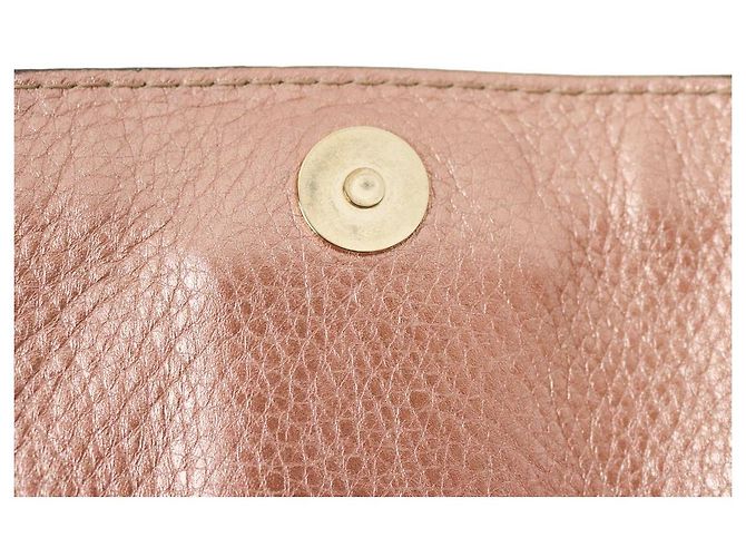 Gucci Borsa a tracolla Bamboo Bella Metallic Pink - vista 10