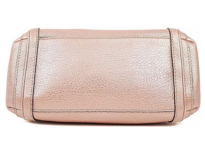 Gucci Borsa a tracolla Bamboo Bella Metallic Pink - vista 4