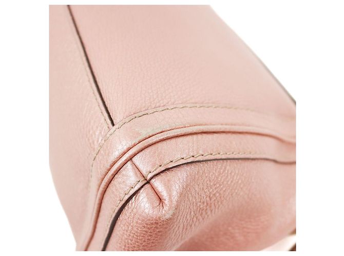 Gucci Borsa a tracolla Bamboo Bella Metallic Pink - vista 7