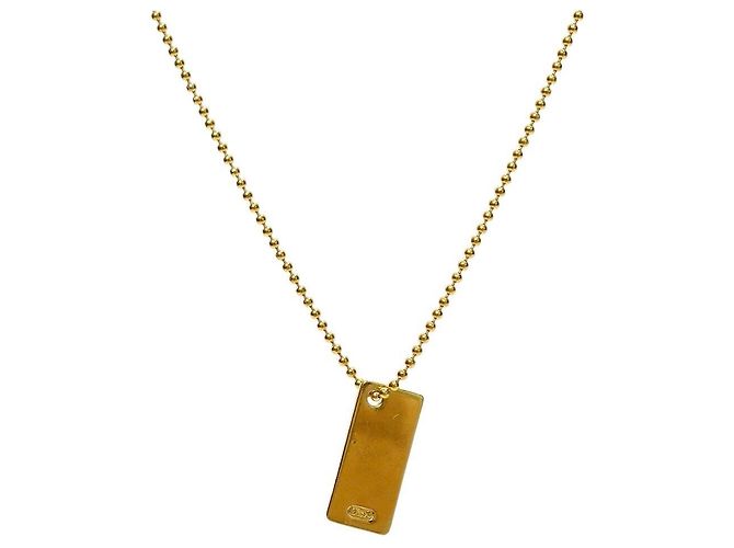 Dior 1947 Plate Gold Necklace - view 2