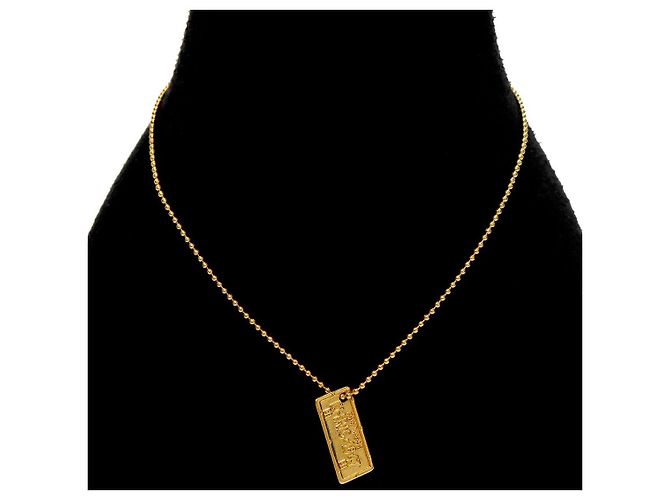 Dior 1947 Plate Gold Necklace - view 5