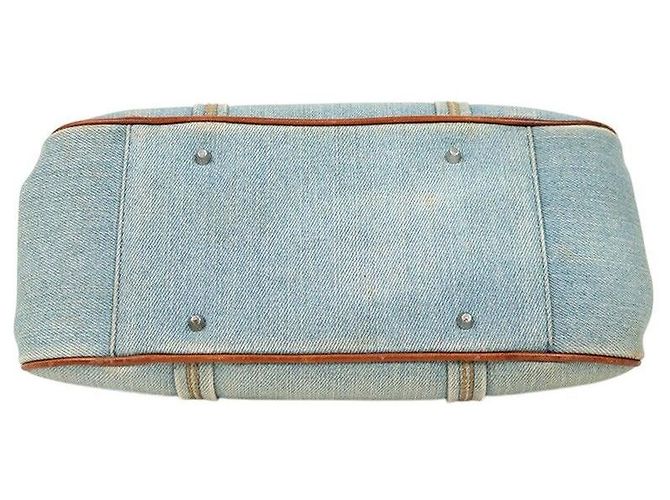 Dior Borsa a tracolla Denim Flower Logo - vista 4