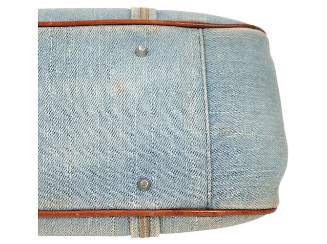 Dior Borsa a tracolla Denim Flower Logo - vista 5