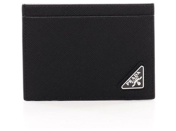 Prada Leather Card Holder Black - view 2