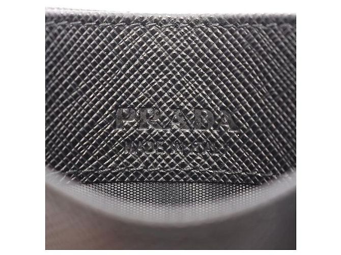Prada Leather Card Holder Black - view 5