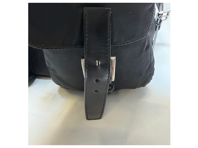 Prada Zaino in nylon nero Medium - vista 11