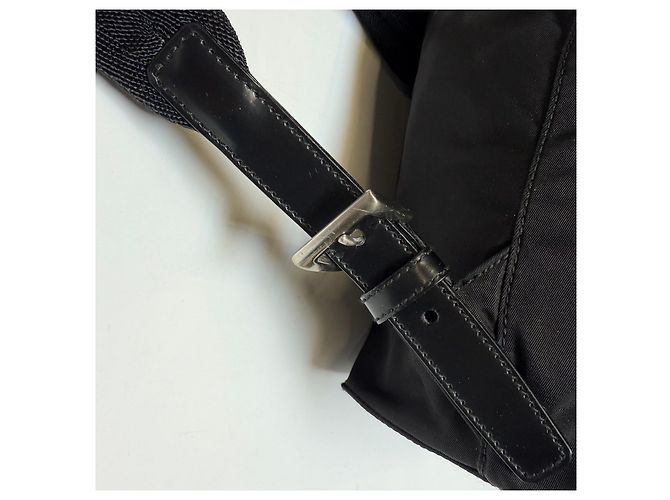 Prada Zaino in nylon nero Medium - vista 12
