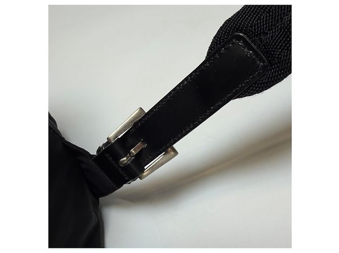 Prada Zaino in nylon nero Medium - vista 14