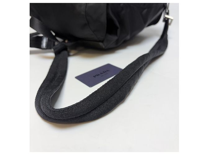 Prada Zaino in nylon nero Medium - vista 6