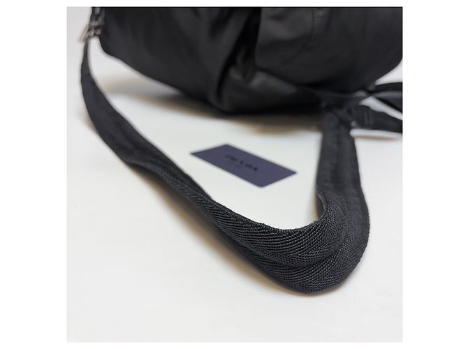 Prada Zaino in nylon nero Medium - vista 7