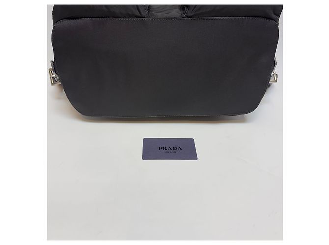 Prada Zaino in nylon nero Medium - vista 8