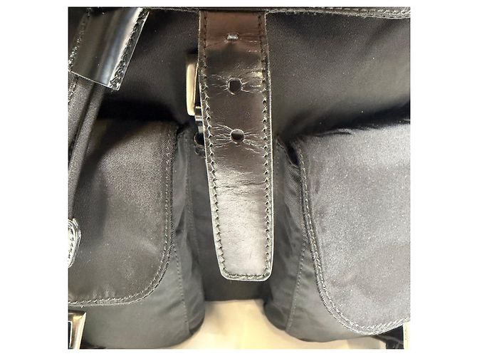 Prada Zaino in nylon nero Medium - vista 9