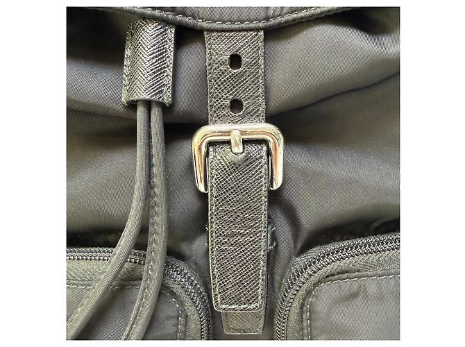 Prada Zaino in nylon a due tasche Nero Medium Unisex (High Grade, - vista 11