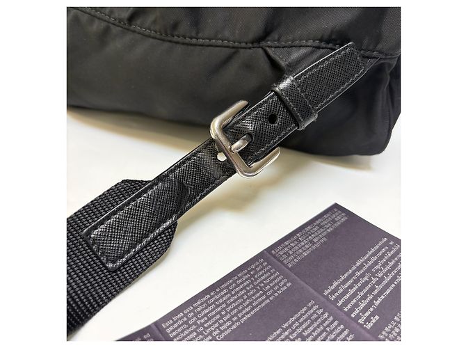 Prada Zaino in nylon a due tasche Nero Medium Unisex (High Grade, - vista 12