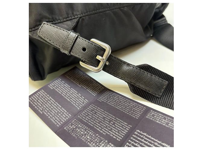 Prada Zaino in nylon a due tasche Nero Medium Unisex (High Grade, - vista 13