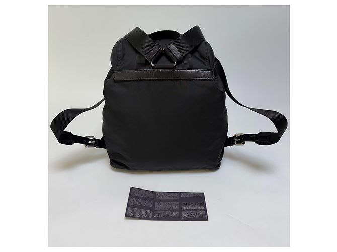 Prada Zaino in nylon a due tasche Nero Medium Unisex (High Grade, - vista 5