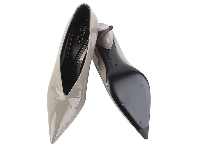 Gucci Lackleder-Pumps mit Absatz Größe - Ansicht 7