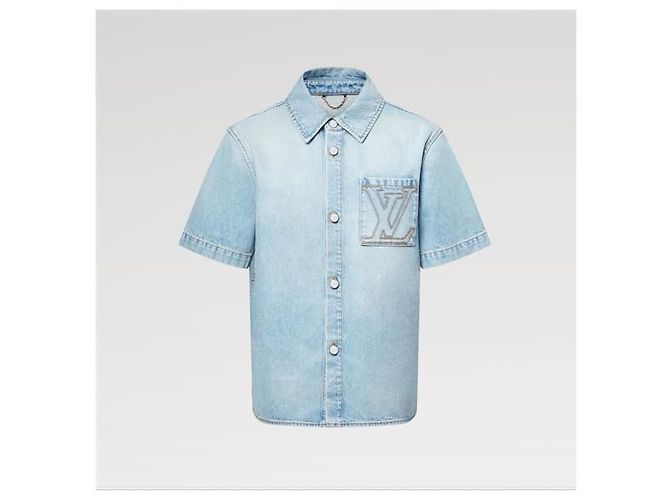 Louis Vuitton Kurzarm-Denimhemd - Ansicht 2