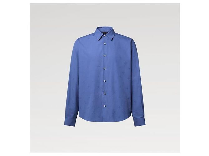 Louis Vuitton Camicia a maniche lunghe con monogramma ricamato - vista 2