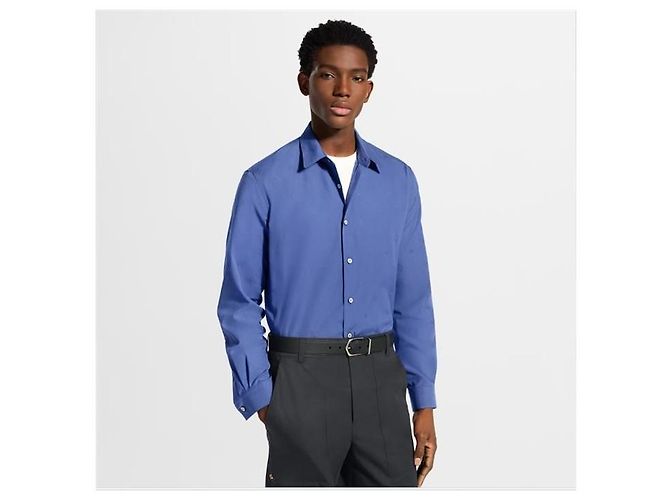 Louis Vuitton Camicia a maniche lunghe con monogramma ricamato - vista 3