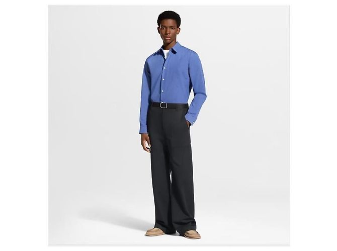 Louis Vuitton Camicia a maniche lunghe con monogramma ricamato - vista 6