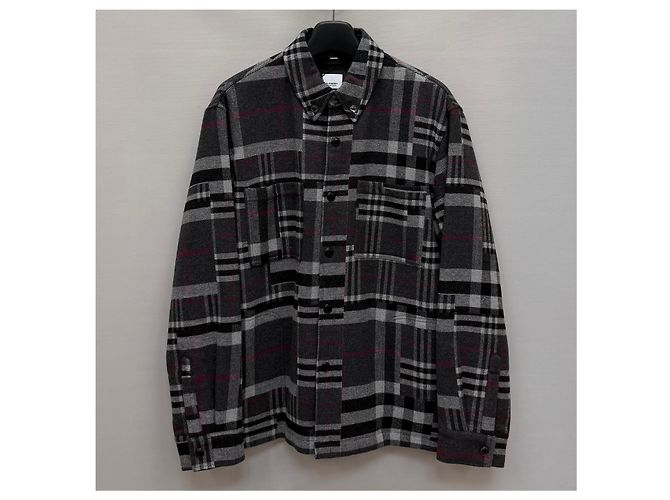 Burberry Patchwork Check Wool Overshirt Jacket - Ansicht 4