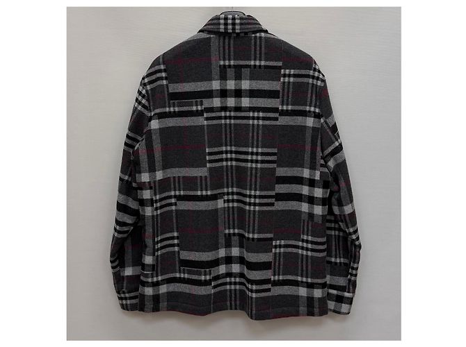 Burberry Patchwork Check Wool Overshirt Jacket - Ansicht 5