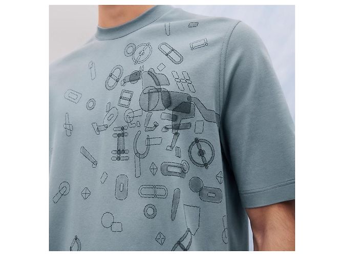 Hermès Men's Short Sleeve T-Shirt - view 4