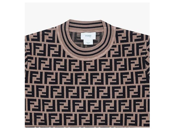 Fendi Kinderpullover mit Jacquard-Muster - Ansicht 6