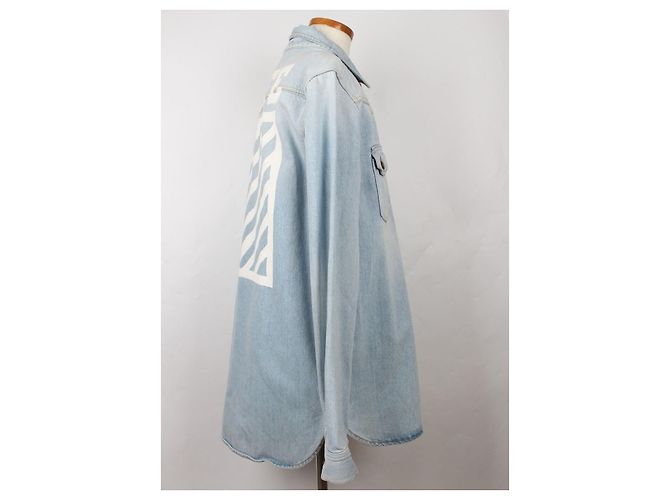 Off White Jeanshemd Blau - view 2