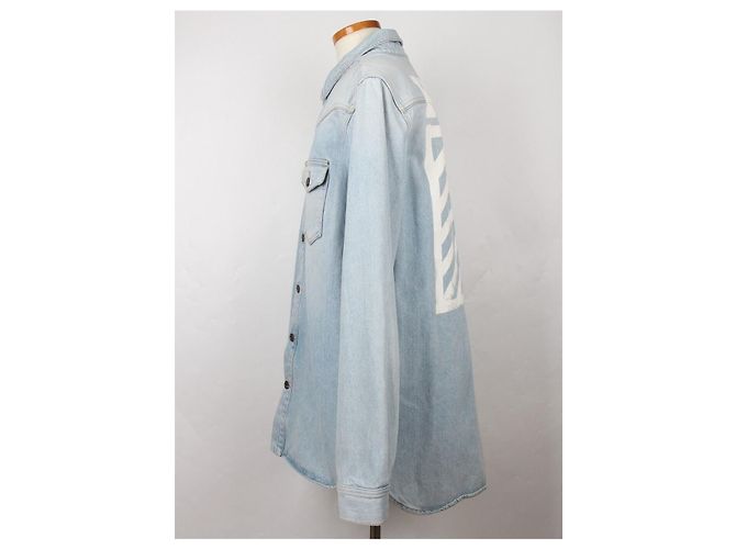 Off White Jeanshemd Blau - view 3