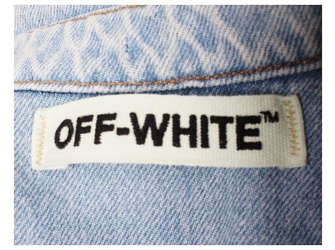 Off White Jeanshemd Blau - view 5