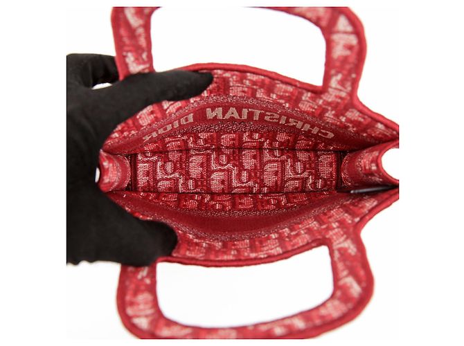 Dior Mini Bolso Tote Marrón Jacquard - vista 10