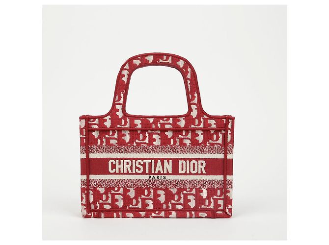 Dior Mini Bolso Tote Marrón Jacquard - vista 2