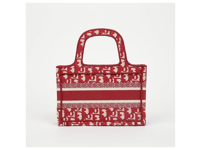 Dior Mini Bolso Tote Marrón Jacquard - vista 4