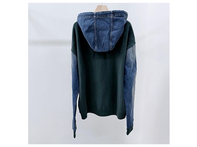 Louis Vuitton Giacca in denim ibrida con cappuccio - vista 5