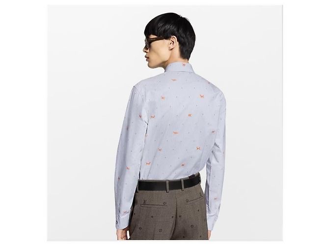 Louis Vuitton Gestreiftes Coupe-Hemd aus Seide - Ansicht 4