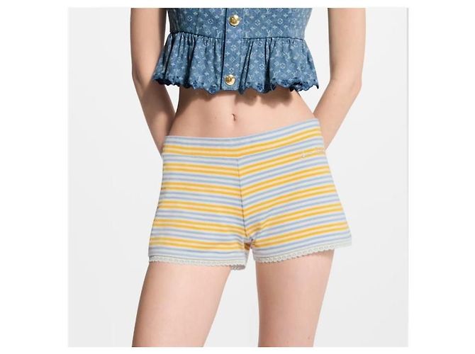 Louis Vuitton Mini shorts de jersey a rayas - vista 3