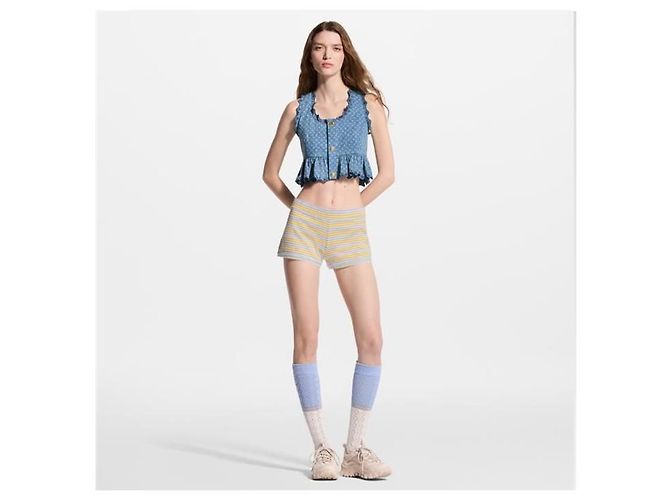 Louis Vuitton Mini shorts de jersey a rayas - vista 6