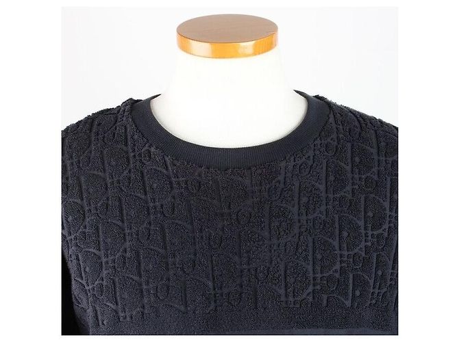 Dior Oblique Terry T-Shirt mit kurzen Ärmeln Navy - Ansicht 5