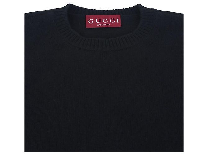 Gucci Pull oversize en laine et cachemire Web Trim XS - vue 3