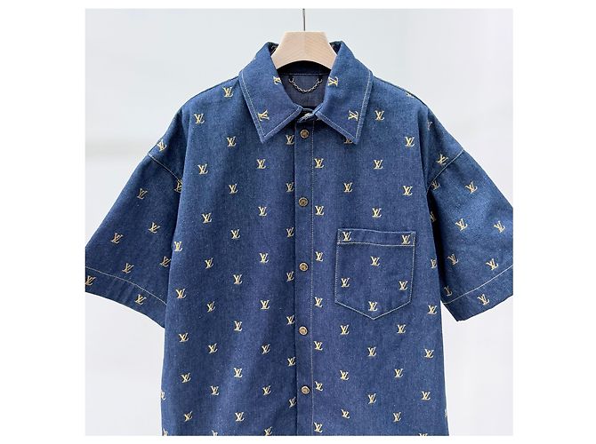 Louis Vuitton Monogram Denim Kurzarmhemd - Ansicht 2