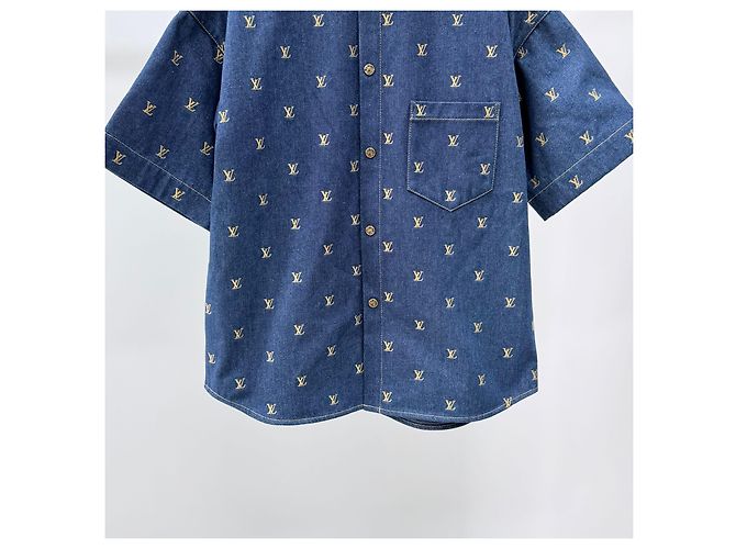Louis Vuitton Monogram Denim Kurzarmhemd - Ansicht 3
