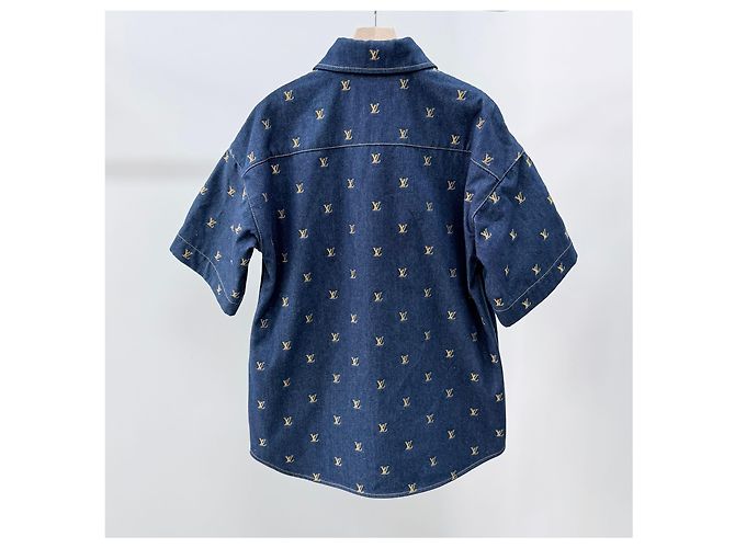 Louis Vuitton Monogram Denim Kurzarmhemd - Ansicht 4