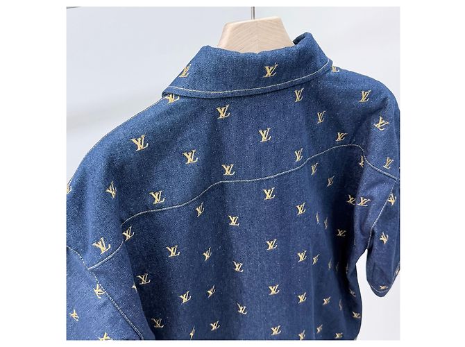 Louis Vuitton Monogram Denim Kurzarmhemd - Ansicht 5