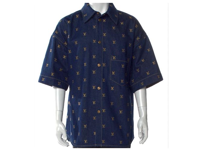 Louis Vuitton Monogram Denim Kurzarmhemd - Ansicht 7