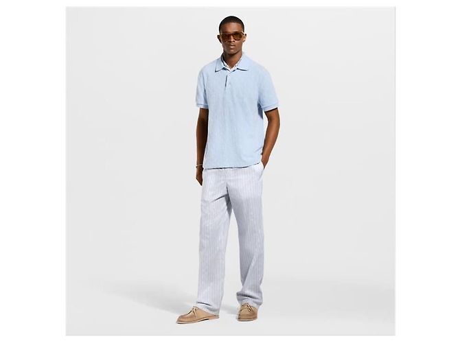 Louis Vuitton Polo in French Terry Monogramma - vista 6