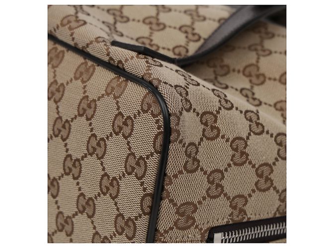 Gucci Jacquard Canvas Drawstring Backpack - view 11
